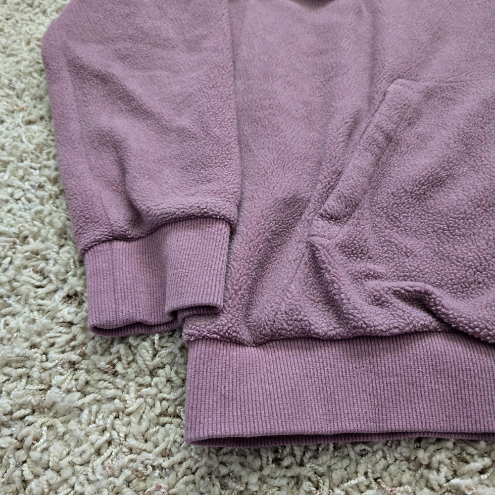 Women's FlexLiving Purple Teddy Hoodie With Front Pocket - Small - Picture 2 of 12